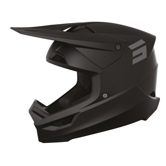 Casque cross Shot Furious Solid - Noir Mat