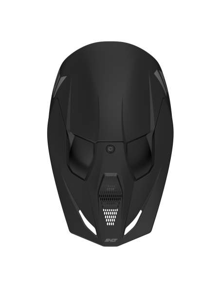 Casque cross Shot Furious Solid - Noir Mat