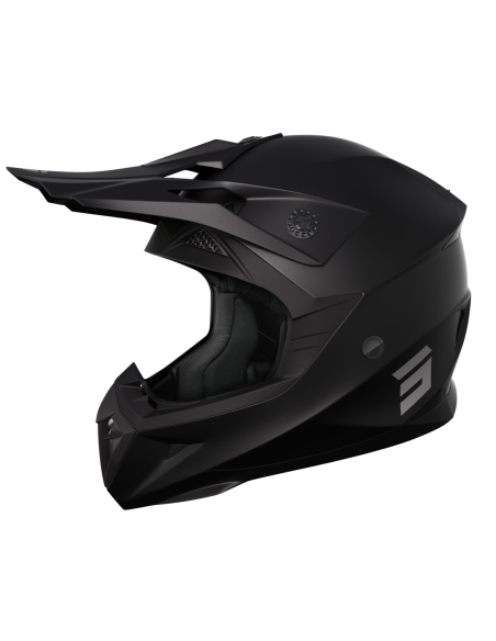 Casque cross Shot 2024 Pulse Solid - Noir Mat
