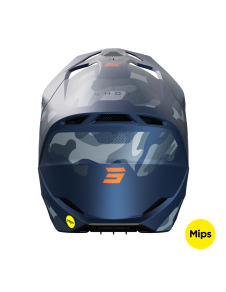 Casque cross Shot 2024 Race Battle - Bleu Mat