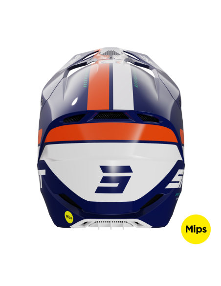Casque cross Shot 2024 Race Iron - Orange Glossy
