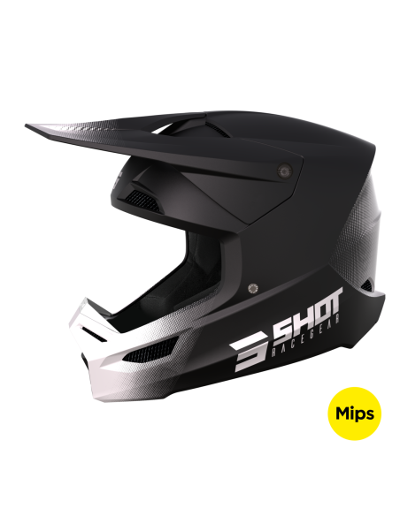 Casque cross Shot Race Draw - Noir Mat