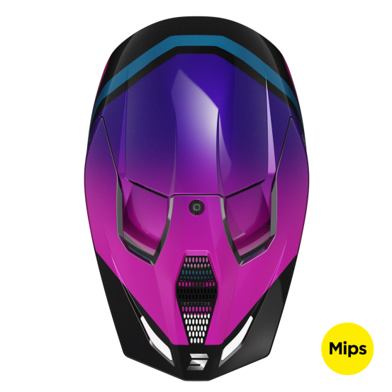 Casque cross Shot Race Sky - Violet Chrome