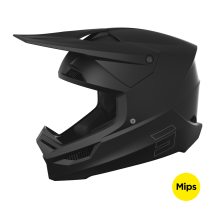 Casque cross Shot Race Solid - Noir Mat