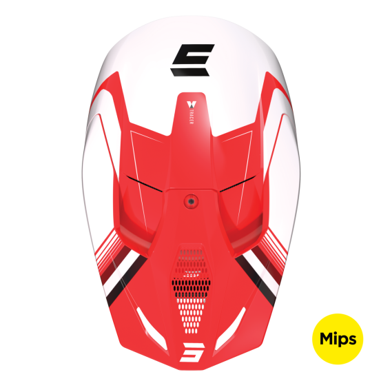 Casque cross Shot Race Tracer - Rouge