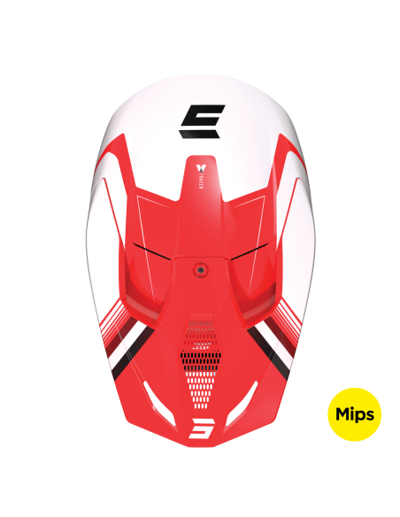 Casque cross Shot Race Tracer - Rouge