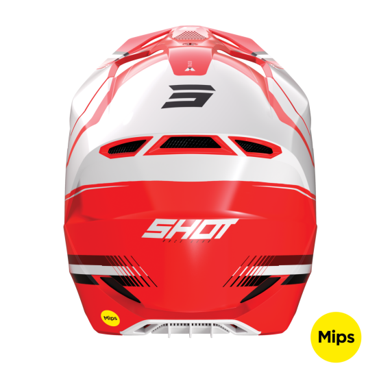 Casque cross Shot Race Tracer - Rouge