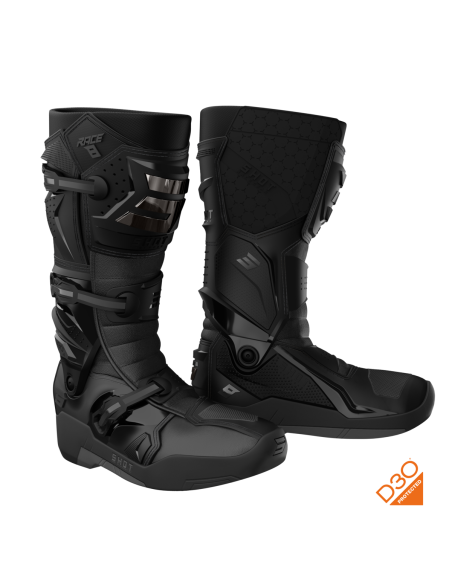 Bottes cross Shot Race 8 - Noir Chrome