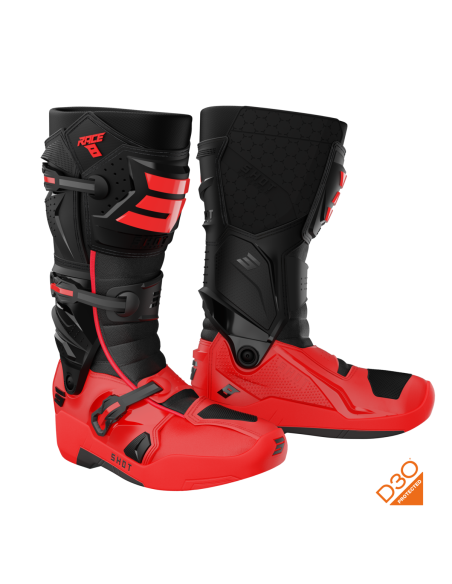 Bottes cross Shot Race 8 - Noir Rouge