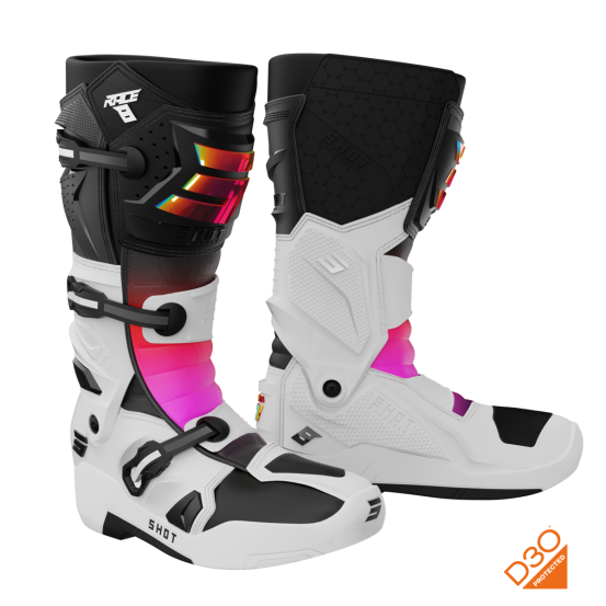 Bottes cross Shot Race 8 - Noir Rose
