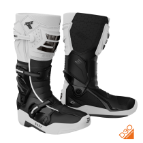 Bottes cross Shot Race 8 - Blanc Noir Chrome