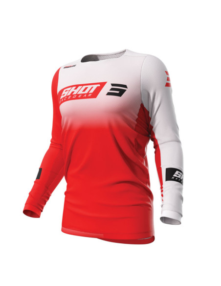 Maillot cross Shot 2023 Contact Scope - Rouge