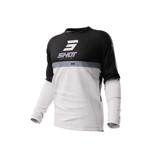 Maillot cross Shot 2023 Devo Reflex - Noir