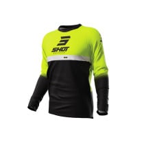 Maillot cross Shot 2023 Devo Reflex - Jaune Fluo