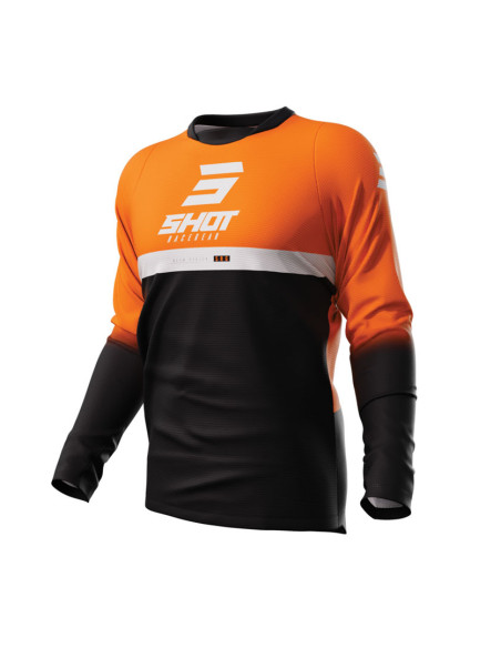 Maillot cross Shot 2023 Devo Reflex - Orange