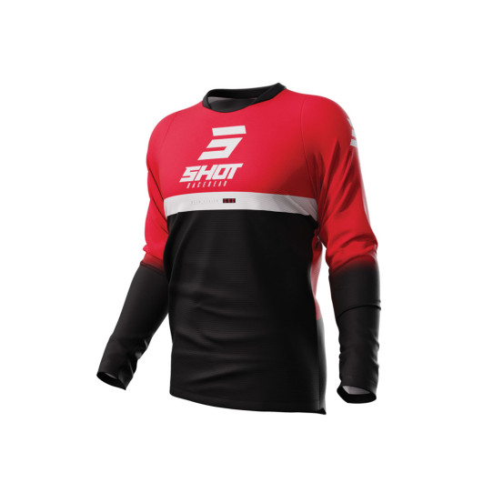 Maillot cross Shot 2023 Devo Reflex - Rouge