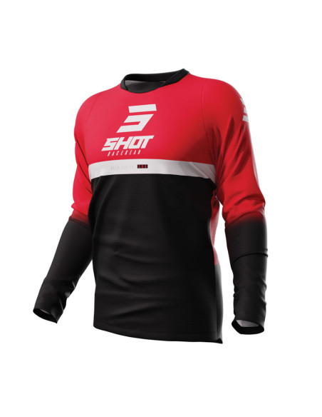 Maillot cross Shot 2023 Devo Reflex - Rouge
