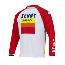Maillot cross Kenny 2022 Titanium - Rouge Blanc
