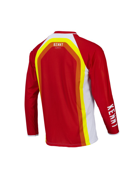 Maillot cross Kenny 2022 Titanium - Rouge Blanc