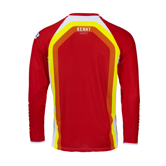 Maillot cross Kenny 2022 Titanium - Rouge Blanc