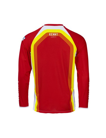 Maillot cross Kenny 2022 Titanium - Rouge Blanc