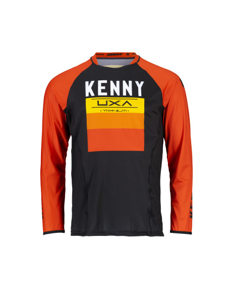 Maillot cross Kenny 2022 Titanium - Noir Orange