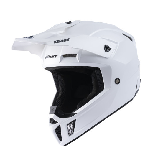 Casque cross Kenny Performance Solid - Blanc Perle
