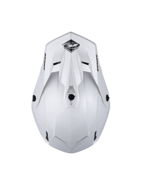 Casque cross Kenny Performance Solid - Blanc Perle