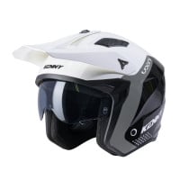 Casque jet Kenny 2024 Miles Graphic - Blanc Gris
