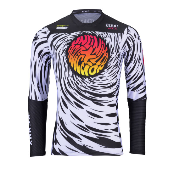 Maillot cross Kenny 2024 Edition limitée Performance UXA - Noir Blanc