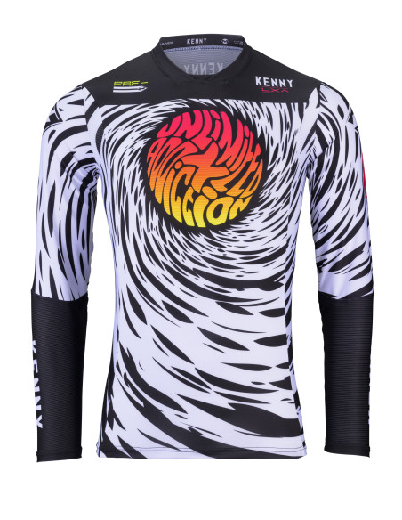 Maillot cross Kenny 2024 Edition limitée Performance UXA - Noir Blanc