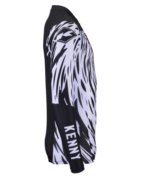 Maillot cross Kenny 2024 Edition limitée Performance UXA - Noir Blanc