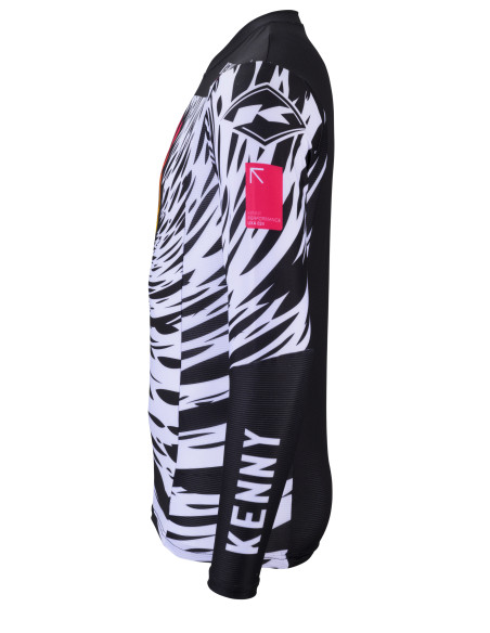 Maillot cross Kenny 2024 Edition limitée Performance UXA - Noir Blanc