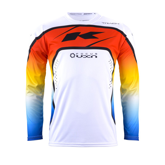 Maillot cross Kenny 2024 Track Focus - Gradient Gris Rouge