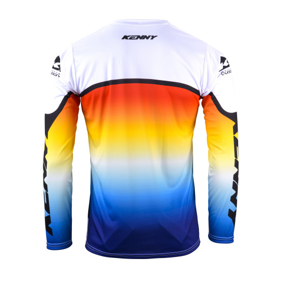 Maillot cross Kenny 2024 Track Focus - Gradient Gris Rouge