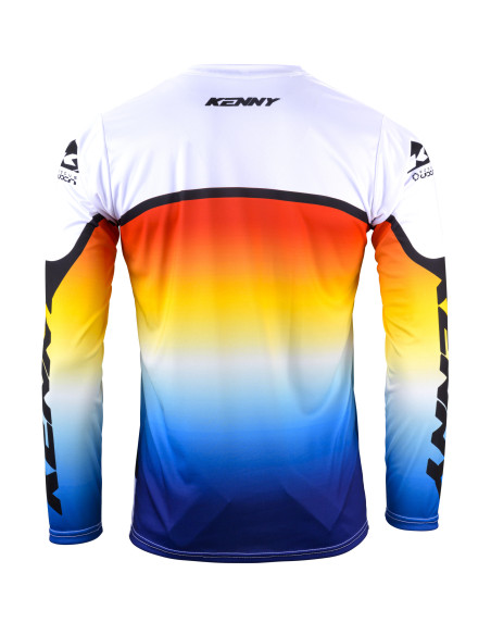 Maillot cross Kenny 2024 Track Focus - Gradient Gris Rouge