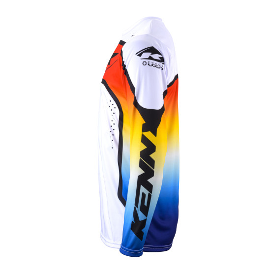 Maillot cross Kenny 2024 Track Focus - Gradient Gris Rouge