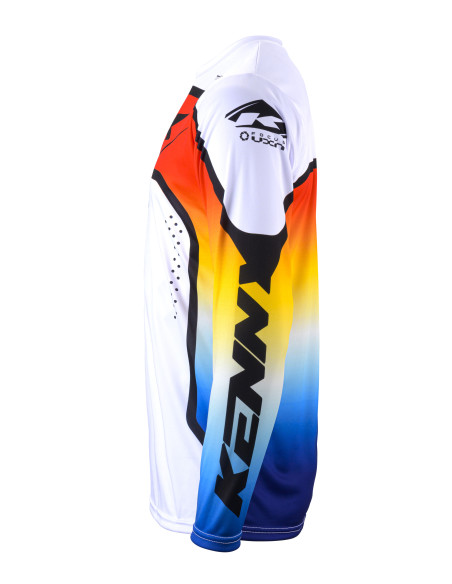 Maillot cross Kenny 2024 Track Focus - Gradient Gris Rouge