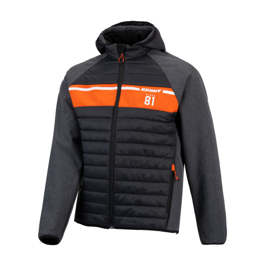 Veste Hybride Kenny Racing - Noir Orange Fluo