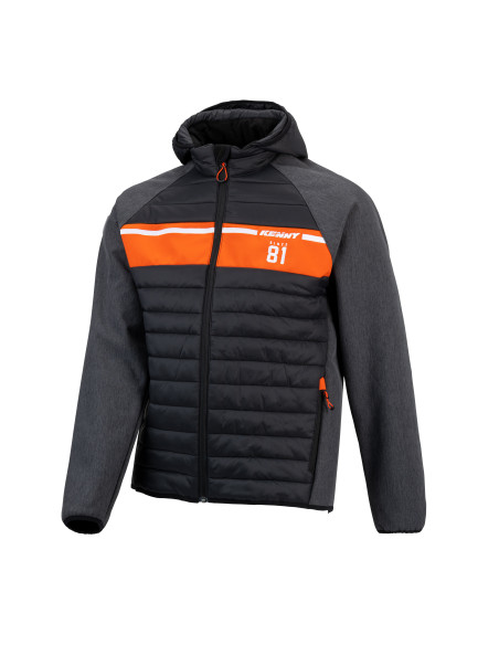 Veste Hybride Kenny Racing - Noir Orange Fluo