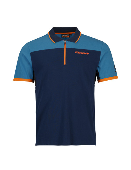 Polo Kenny - Bleu Orange Fluo
