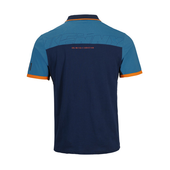 Polo Kenny - Bleu Orange Fluo