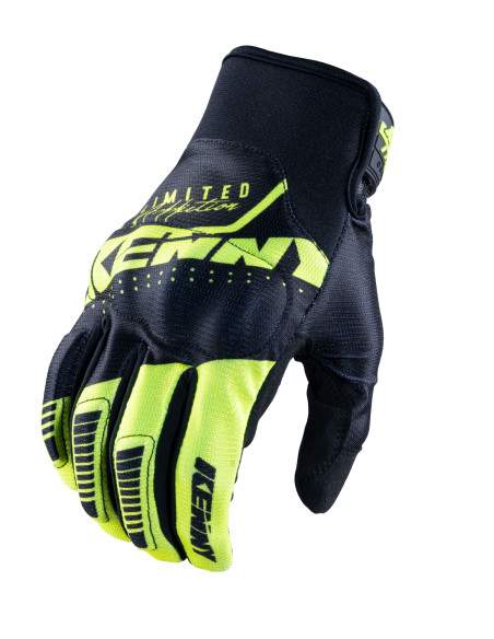 Gants cross Kenny Defender - Noir Jaune Fluo