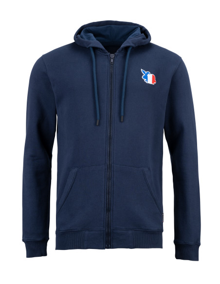 Veste zippée Lapin Pull-In - Bleu