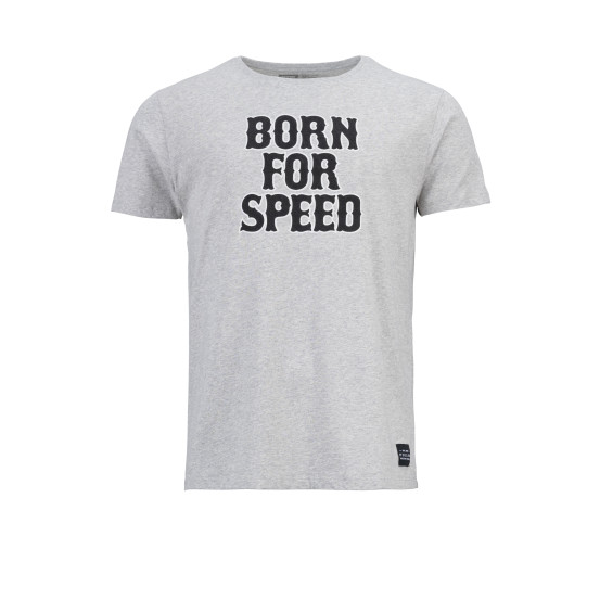 T-shirt Pull-In Born for speed - Gris