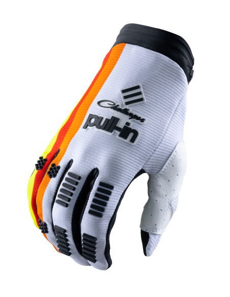 Gants cross Pull-In by Kenny Race - Jaune Fluo Rouge Orange