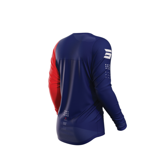 Maillot cross Shot 2023 Contact Camo 2.0 - Bleu