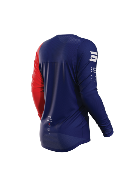 Maillot cross Shot 2023 Contact Camo 2.0 - Bleu