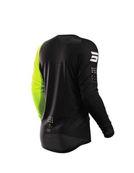Maillot cross Shot 2023 Contact Camo 2.0 - Jaune Fluo
