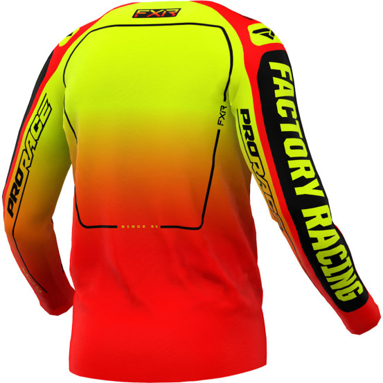Maillot cross FXR 2024 Clutch - Inferno Orange Jaune